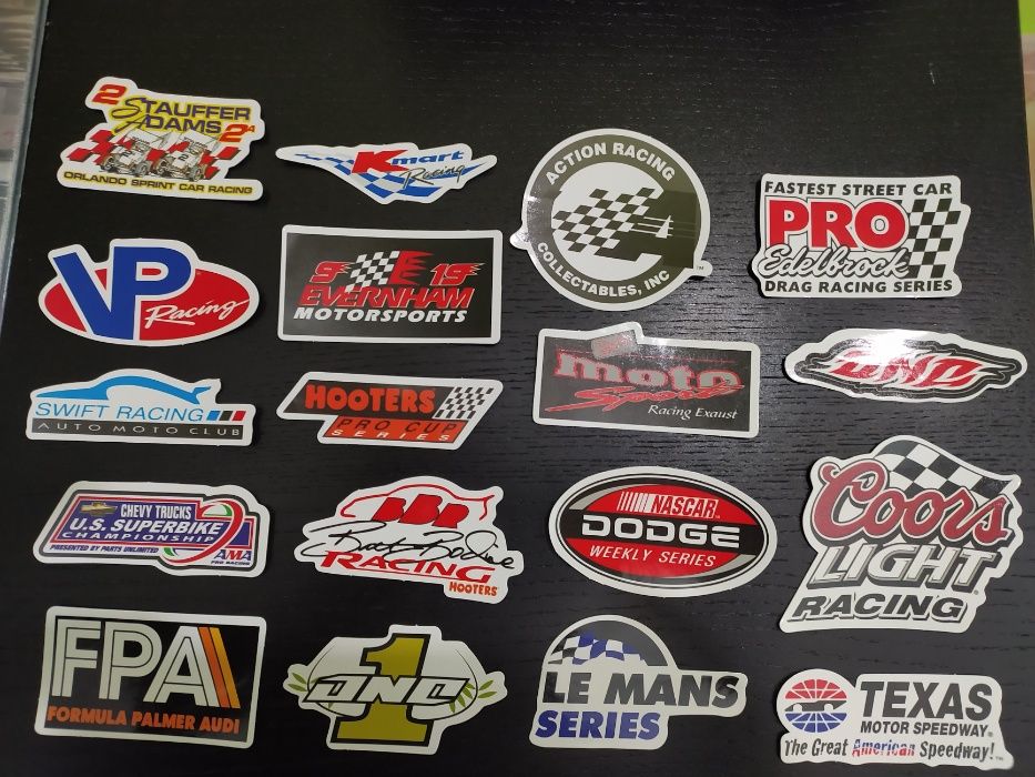 Autocolantes adesivos 50 pçs Nascar,AGV,Dodge, - ENVIO 24H