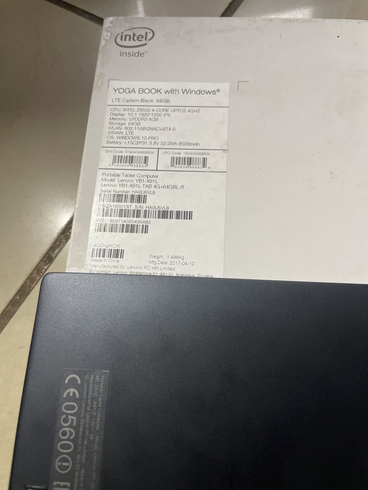 Tablet Lenovo Yoga Book YB1-X91L sim 2w1 windows 10 pro