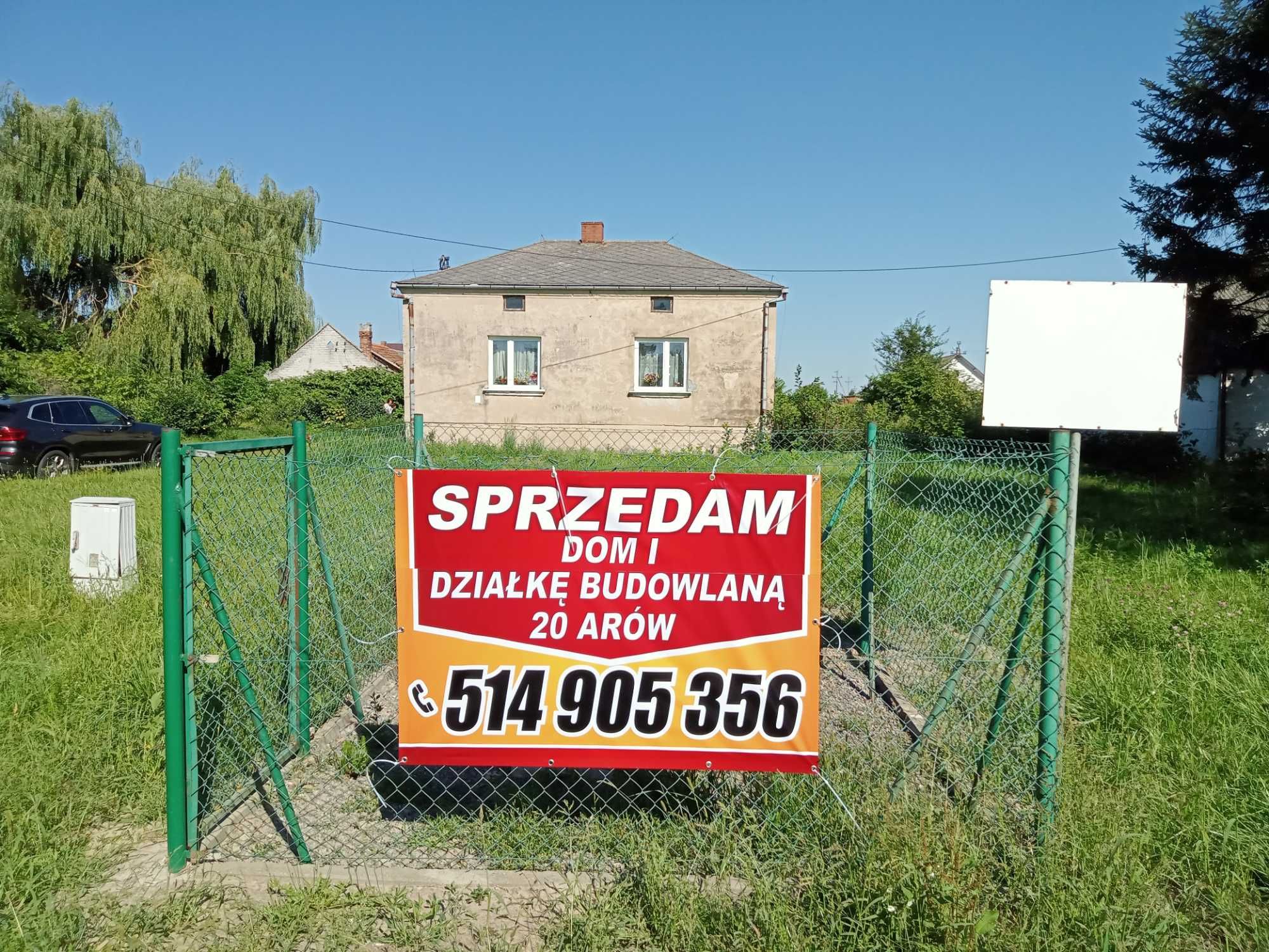 Sprzedam działkę z domem i budynkiem gospodarczym w Werbkowicach