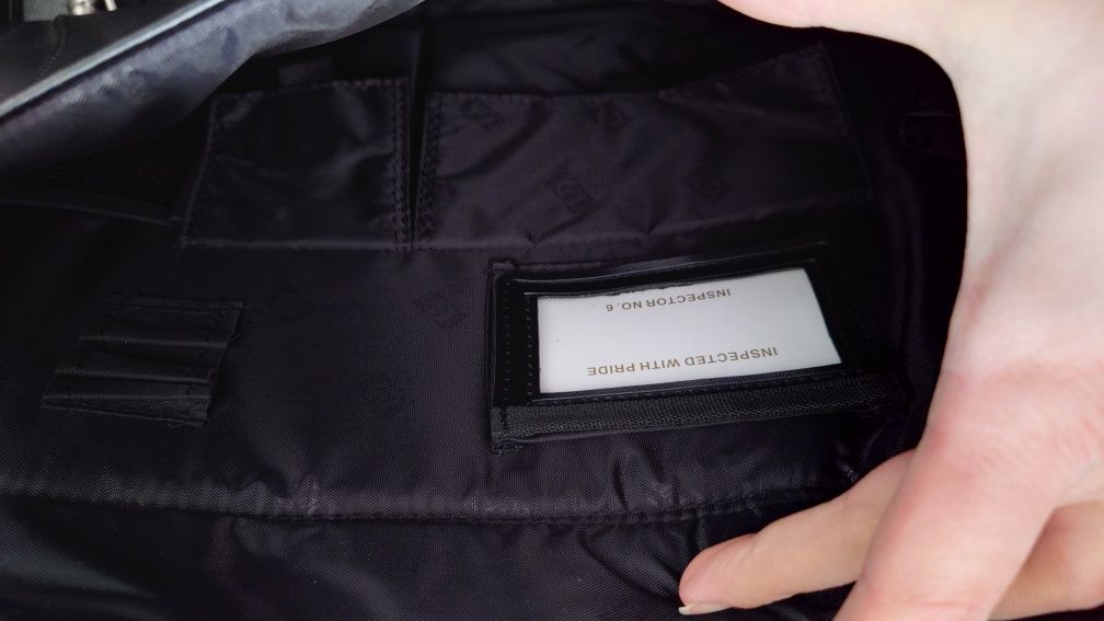 Solidna skórzana aktówka torba męska na laptop HP