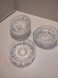 Kryształowe talerzyki miski 6 szt