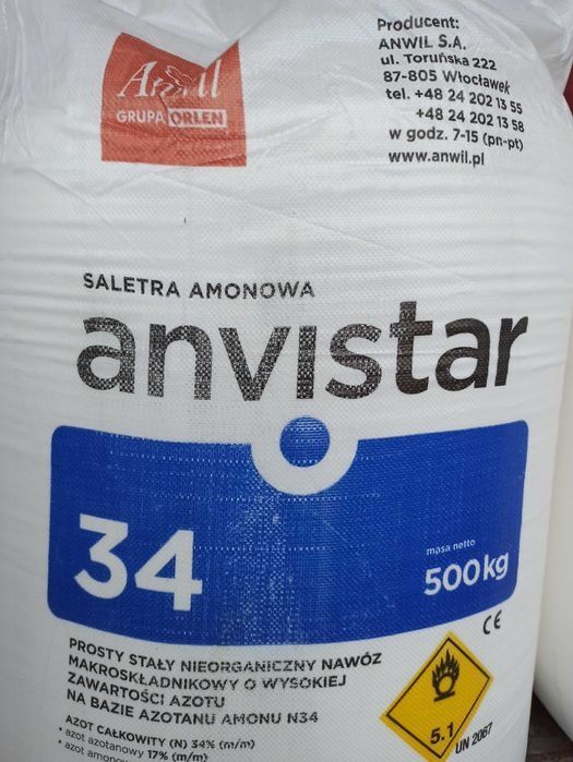 Saletra amonowa Anvistar 34% świeża