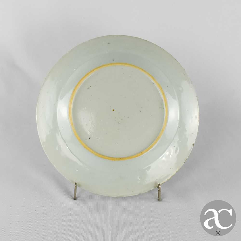 Prato porcelana da China, flores, Dinastia Qing, Qianlong, séc. XVIII