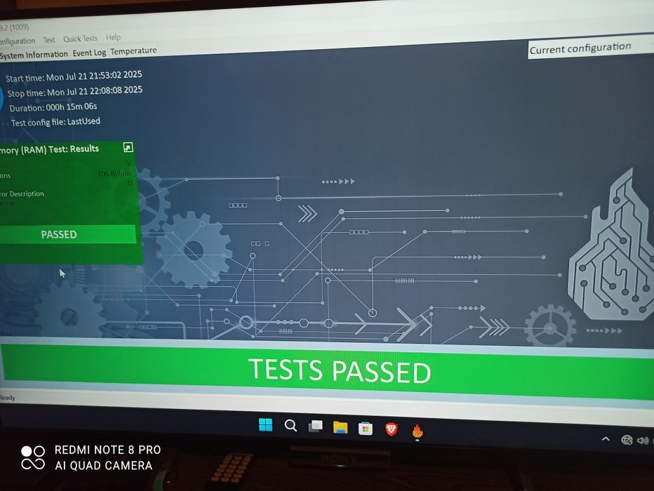 Memória RAM SODIMM 8 GB Kingston