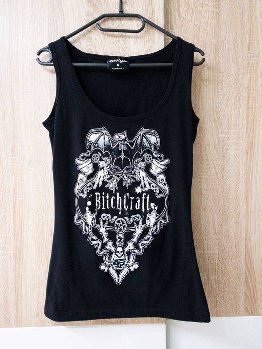 bluzka, rozm. S, rock, goth, alternative, bitchcraft, restyle