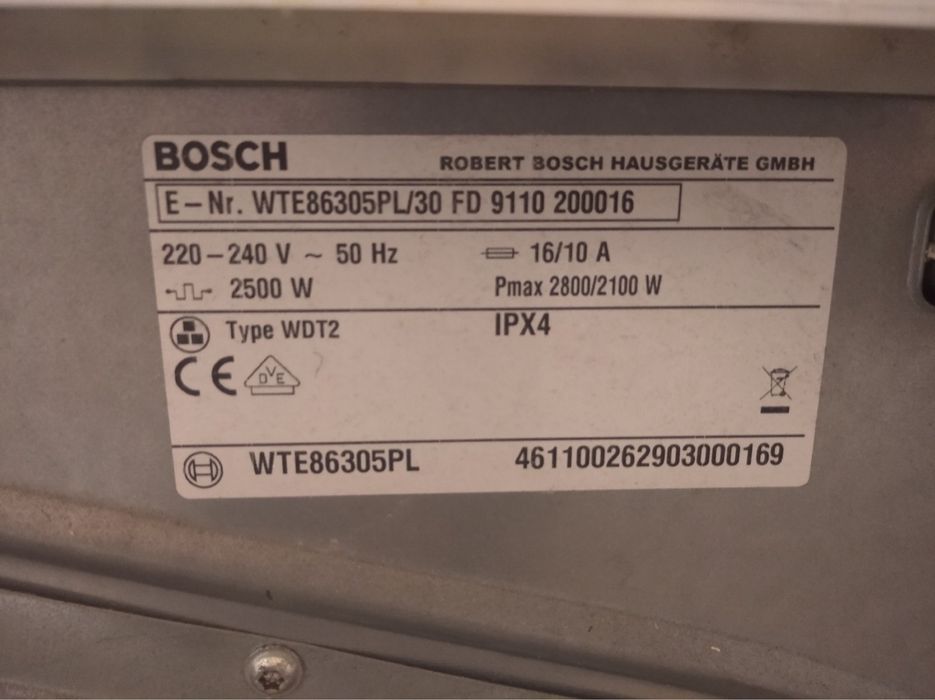 Продаю сушильну машину Bosch Avantixx (WTE86305PL)