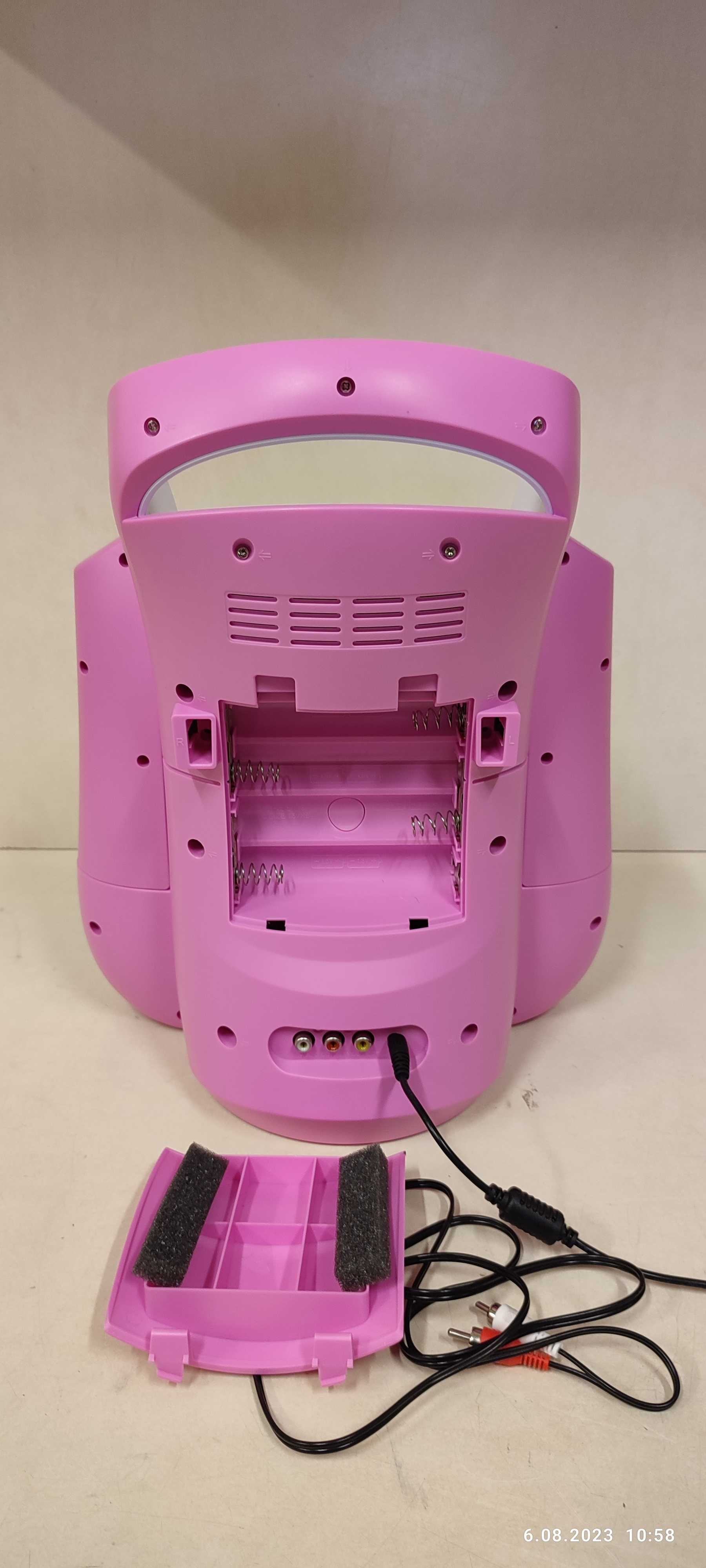 Głośnik z CD,USB, BLUETOOTH SBS30P różowy.