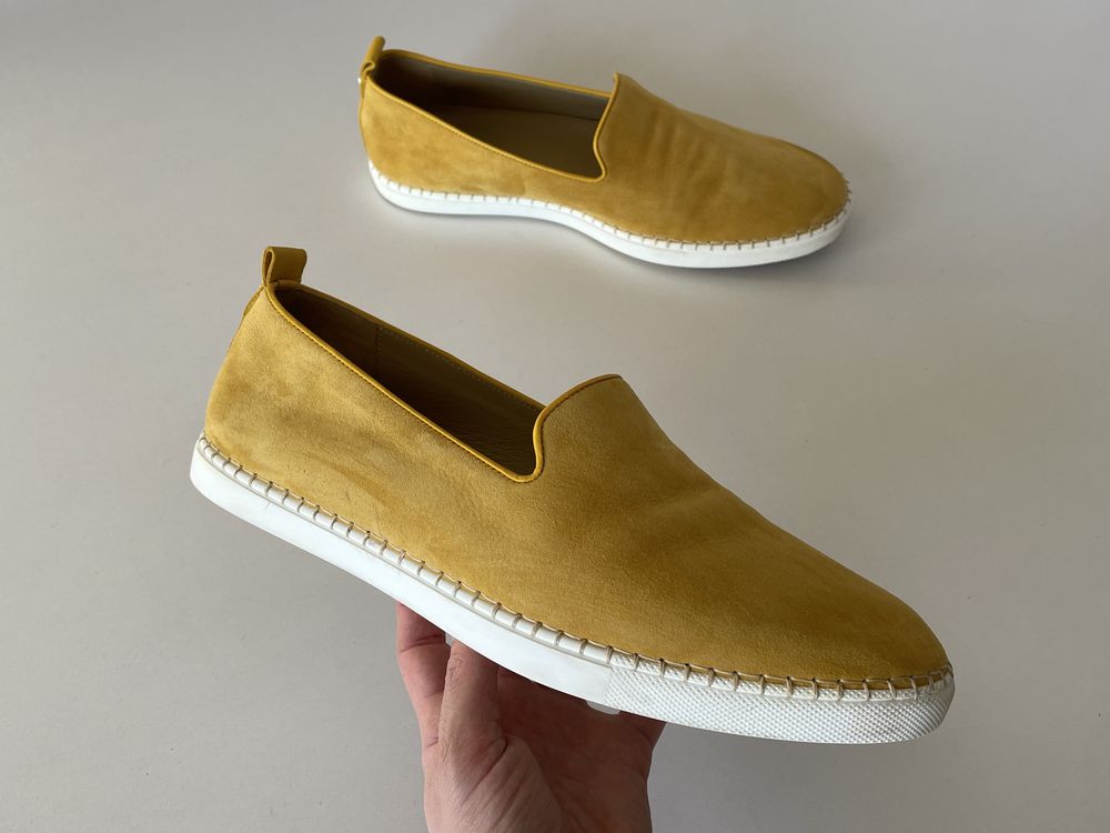 Hermes чоловічі шкіряні мокасини сліпони еспадрильї р. 43 оригінал