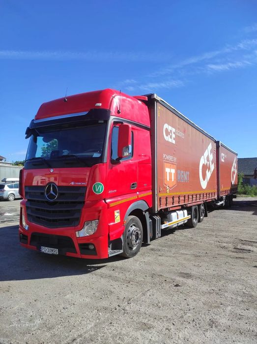 Mercedes-Benz ACTROS 2545  Zestaw jumbo Mercedes Actros + przyczepa PANAV cena netto 112 500PLN