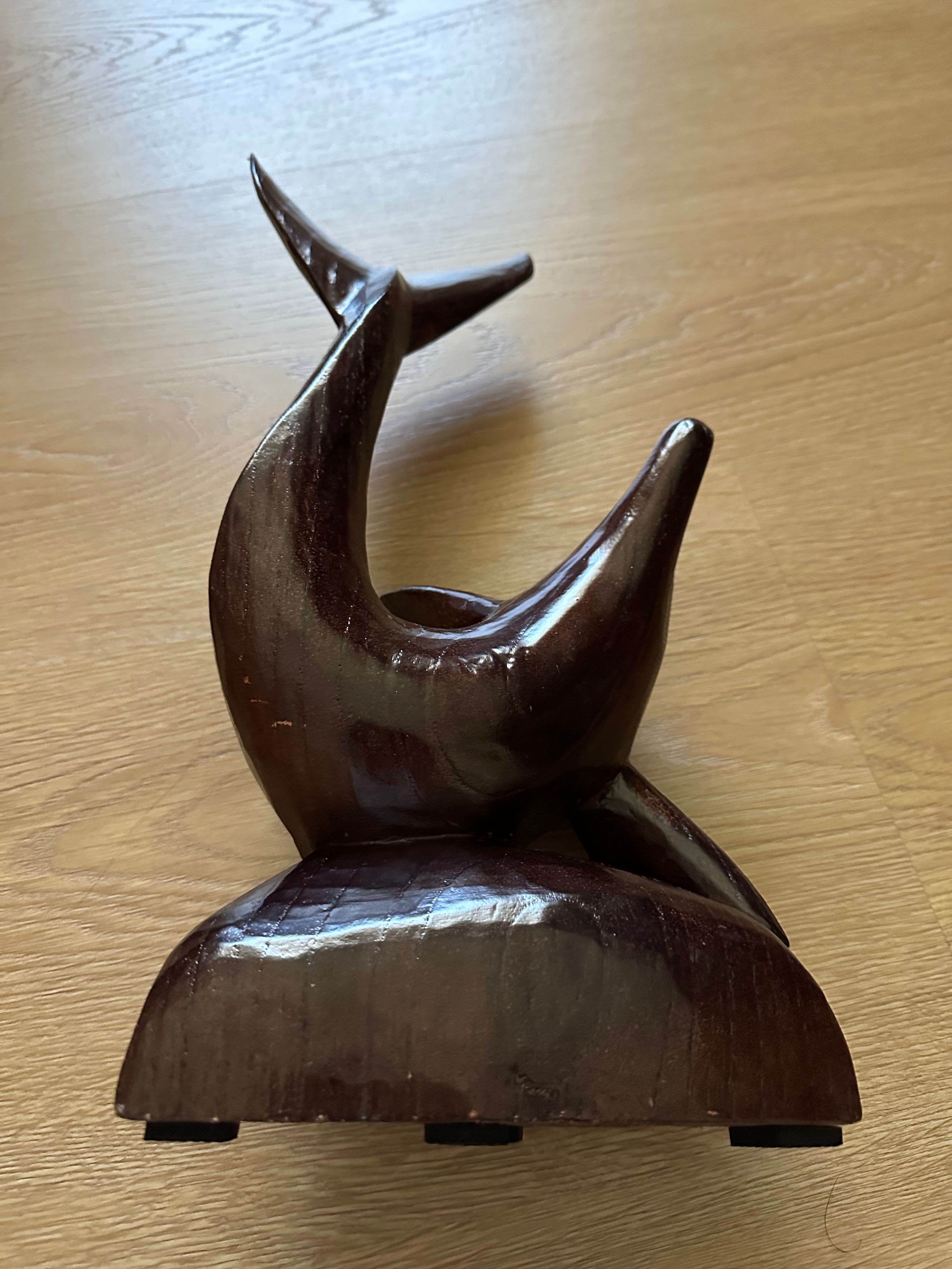 Golfinho em Madeira - Artesanato