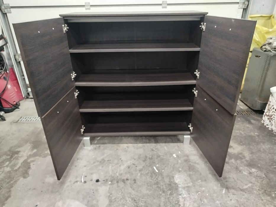 Zestaw mebli Wenge (biurko, komoda, szafka)