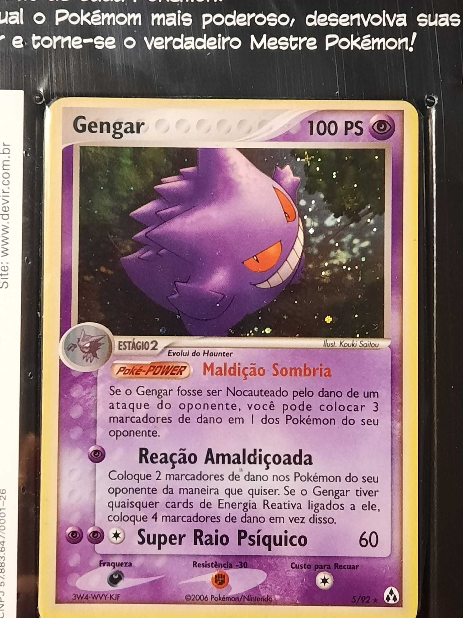 Pokemon ex origem das lendas - deck Gengar 2006 Original e selado