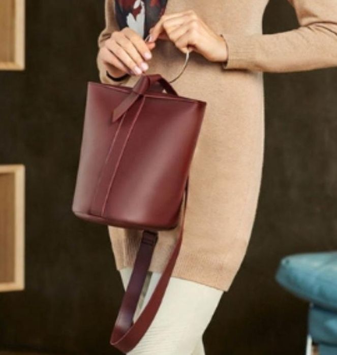 Женская сумка, цвет - бордовый