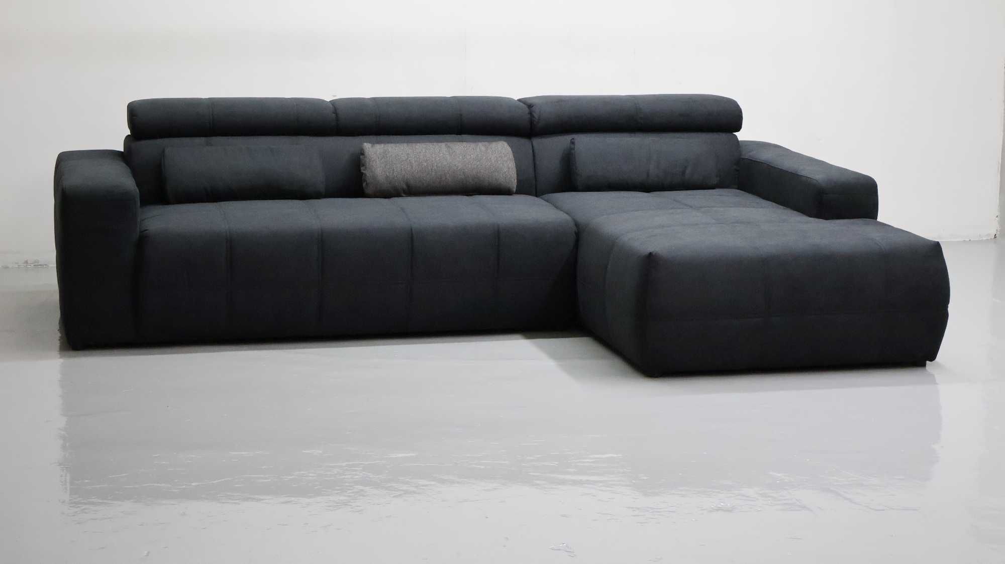 TCA DESIGN narożnik regulowane zagłówki rogówka sofa kanapa tkanina