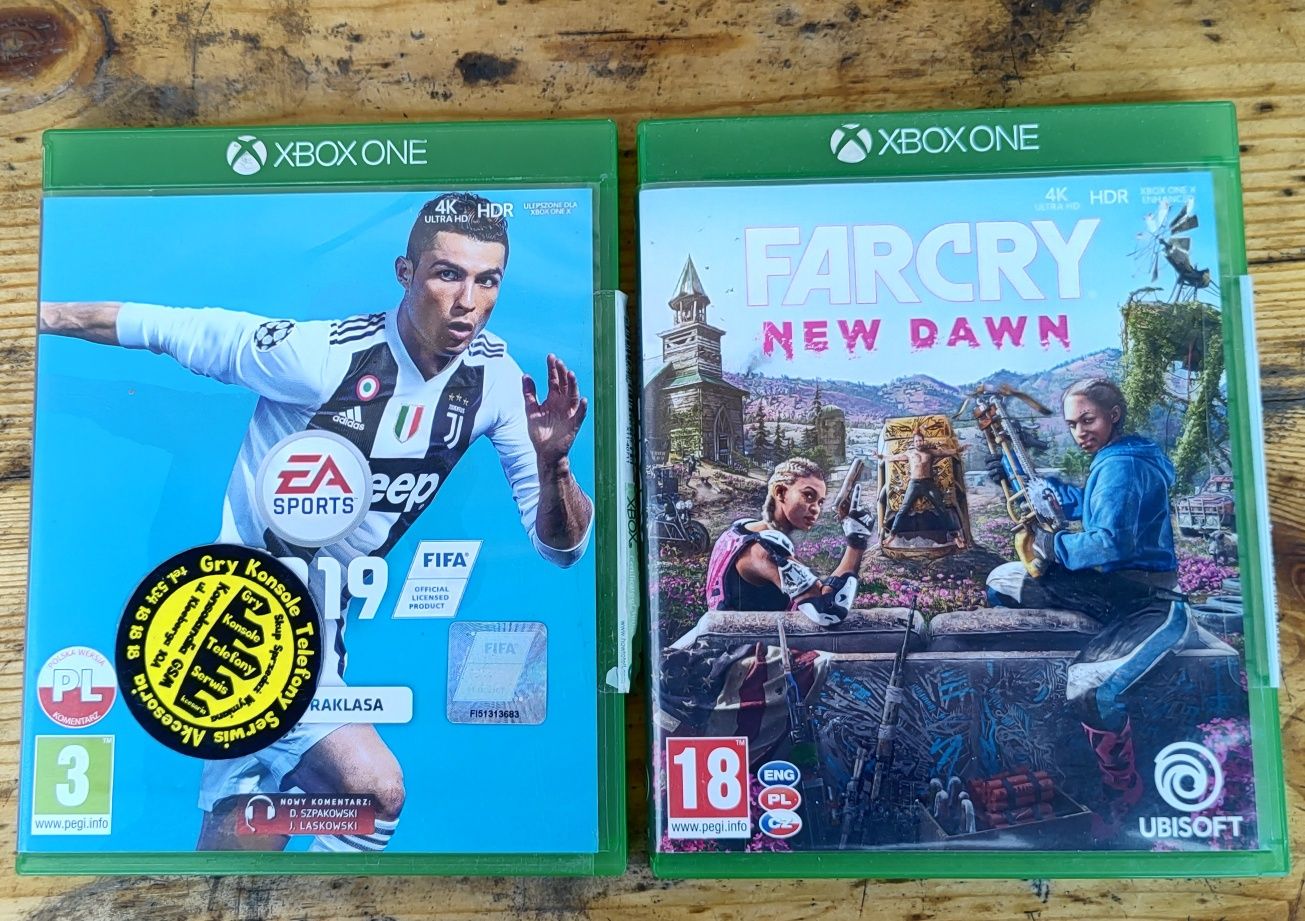 Komplet 2 gier na Xbox one , FIFA i Far Cry.