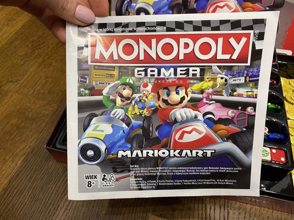 Gra planszowa Monopoly Mariokart Hasbro 8+