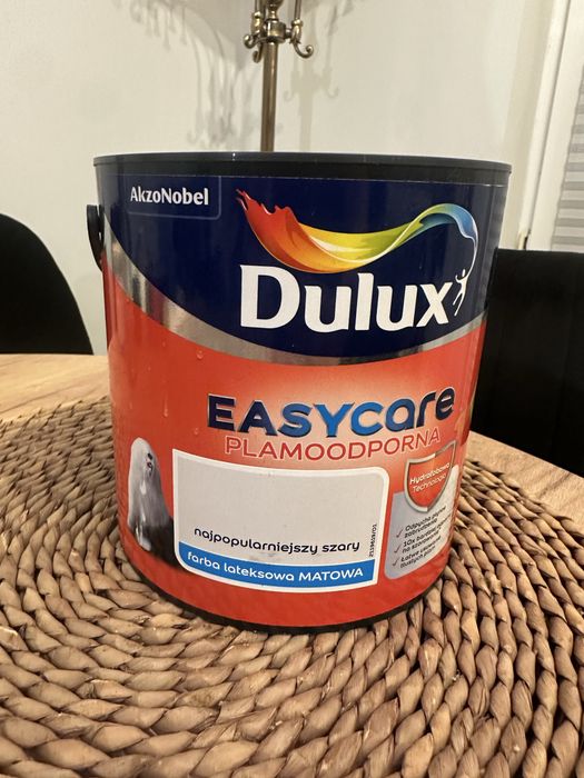 Farba dulux plamoodporna nowa, kolor najpopularniejszy szary