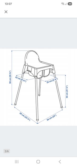 Krzeselko do karmienia ikea