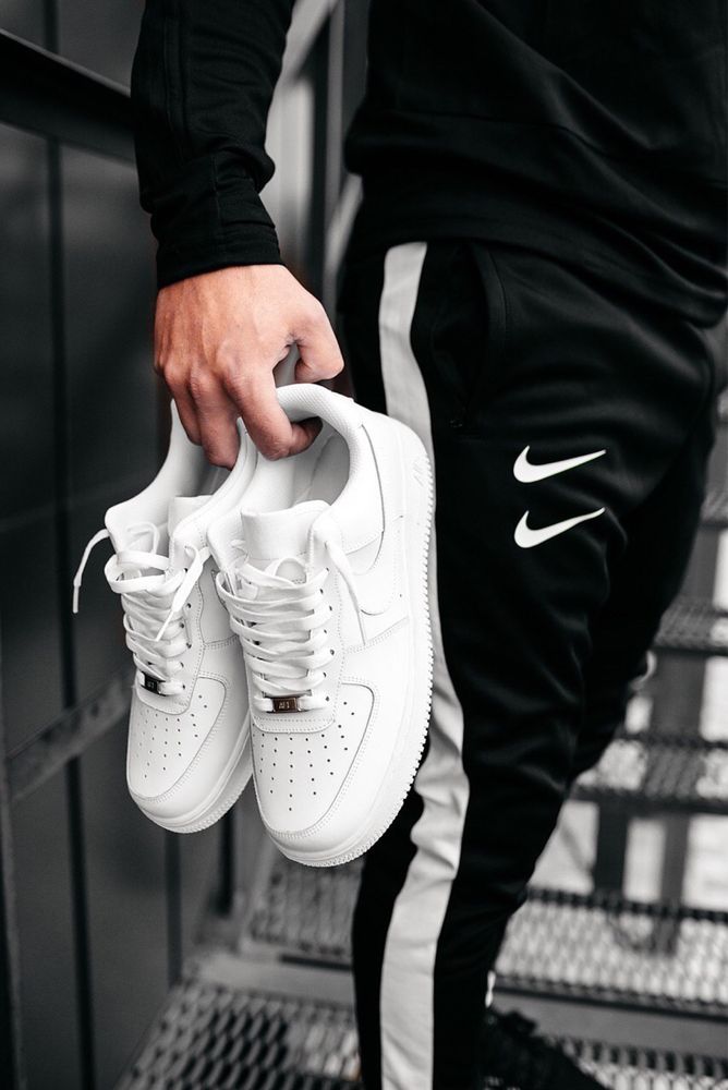 Кросівки Чоловічі Nike Air Force 1 White Білі 36-45