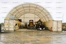 Zadaszenie Kontenerowe Podwójna Kratownica 12x12 m  Magazyn Hangar