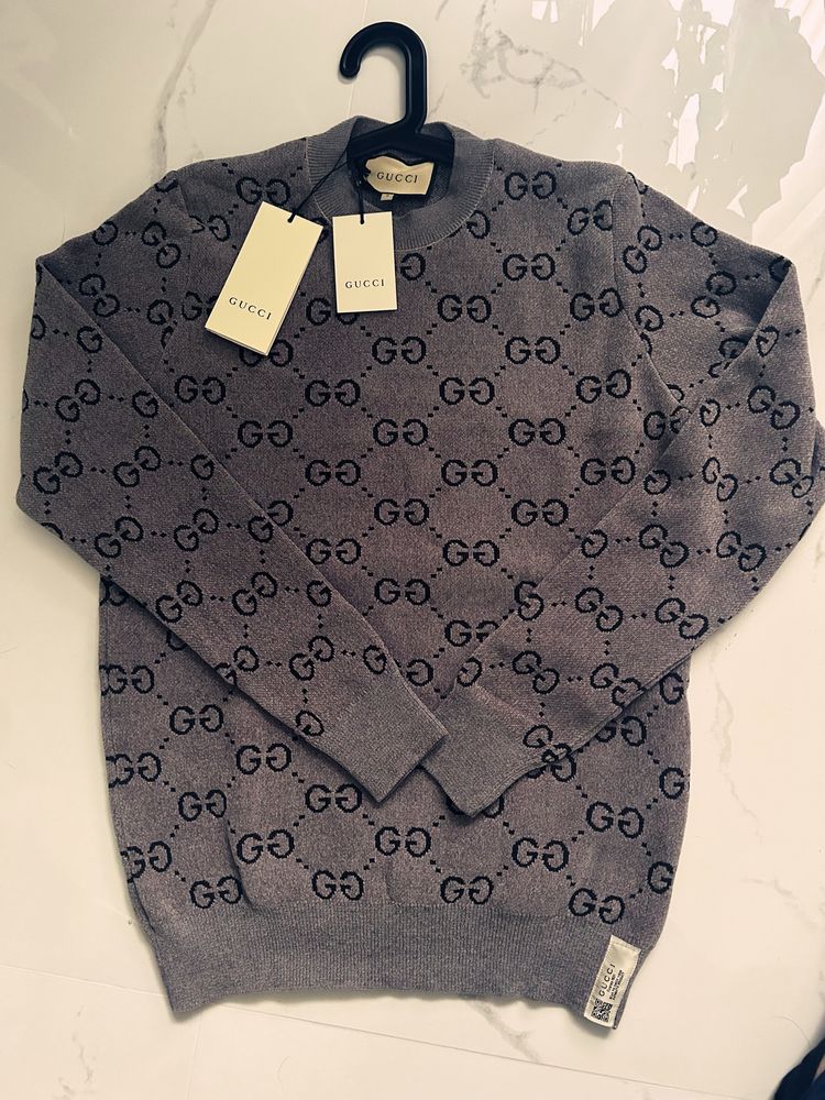 Sweter elegancki męski gucci premium