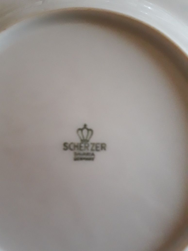 Komplet 5 talerzy deserowych porcelana Scherzer Bavaria