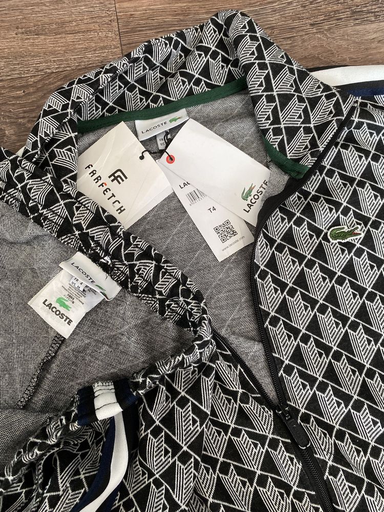 Костюм lacoste monogram hoodie pants лакост костюм