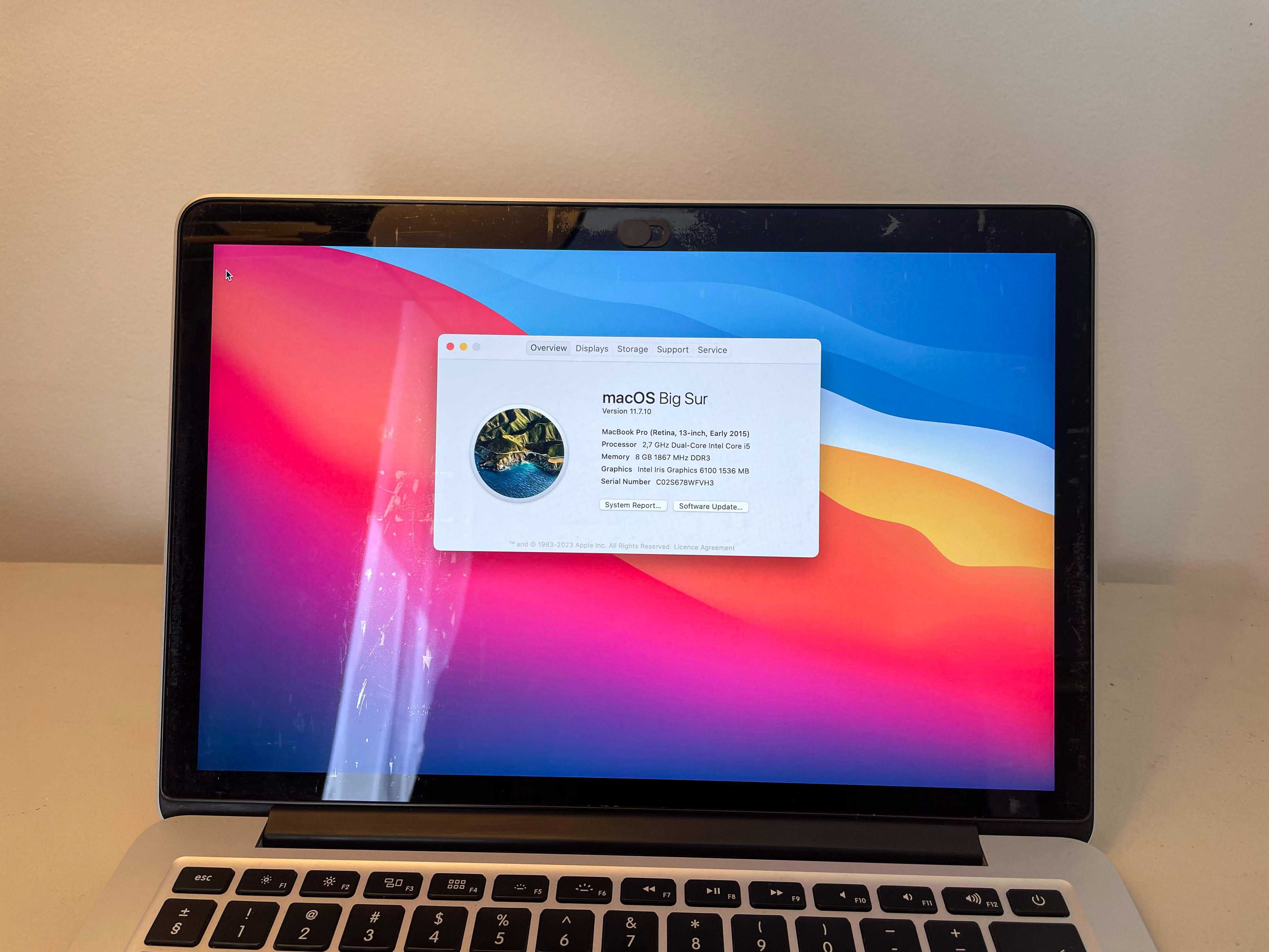 Apple Macbook Pro 2015 13 cali | Ram 8 gb | SSD 128 GB