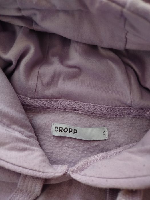 Ocieplana fioletowa bluza z kapturem