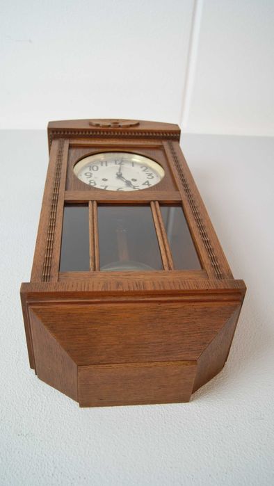 219 Zegar wiszący mechaniczny Junghans z 1922 roku antyk