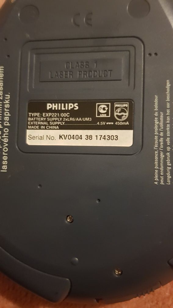 Discman philips mp3