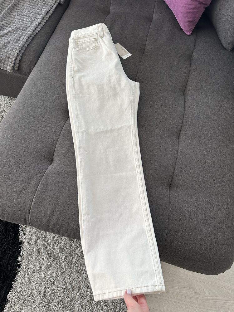 Джинси zara straight 38  джинси levi’s 501 mango молочні бежеві сірі