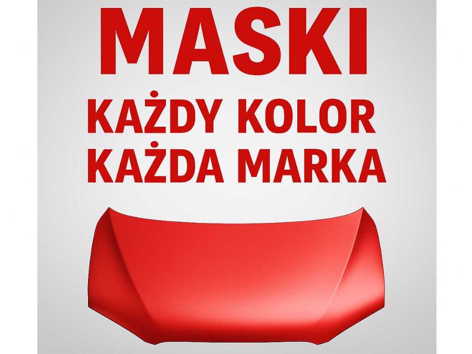Maski Toyota Skoda Kia Hyundai– każdy kolor, wszystkie modele, wysyłka