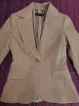 Blazer beje Mango