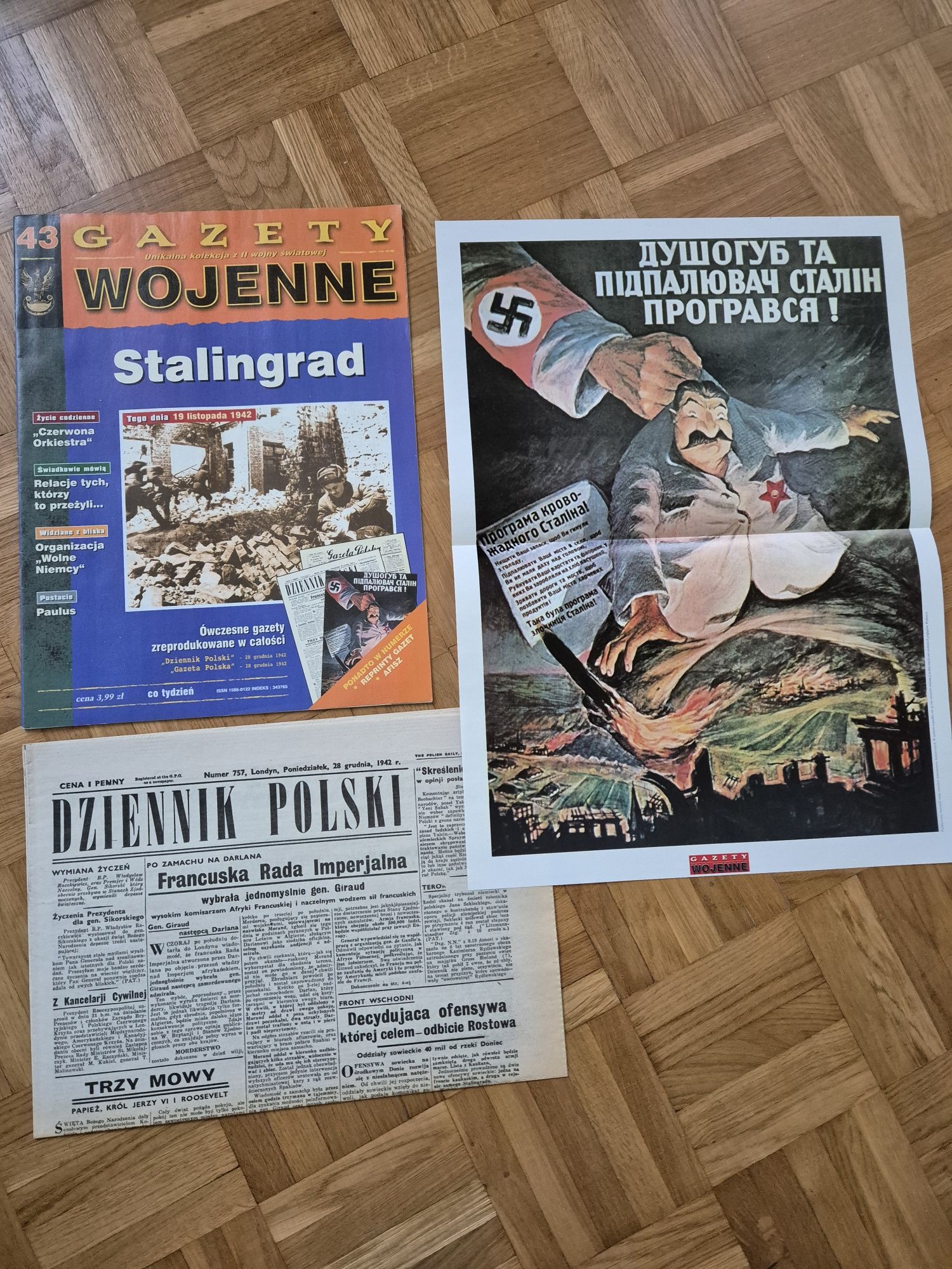 Nr 43 gazety wojenne Stalingrad czasopismo kolekcje Unikat NOWE