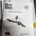 Bagażnik rowerowy 3 szt Mont Blanc nowe