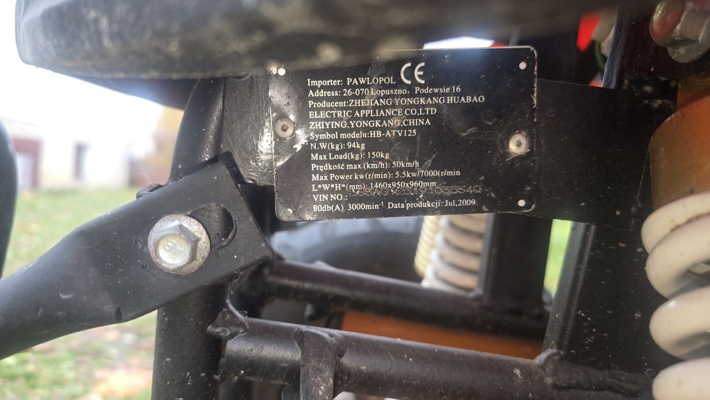 Quad 125 półautomat