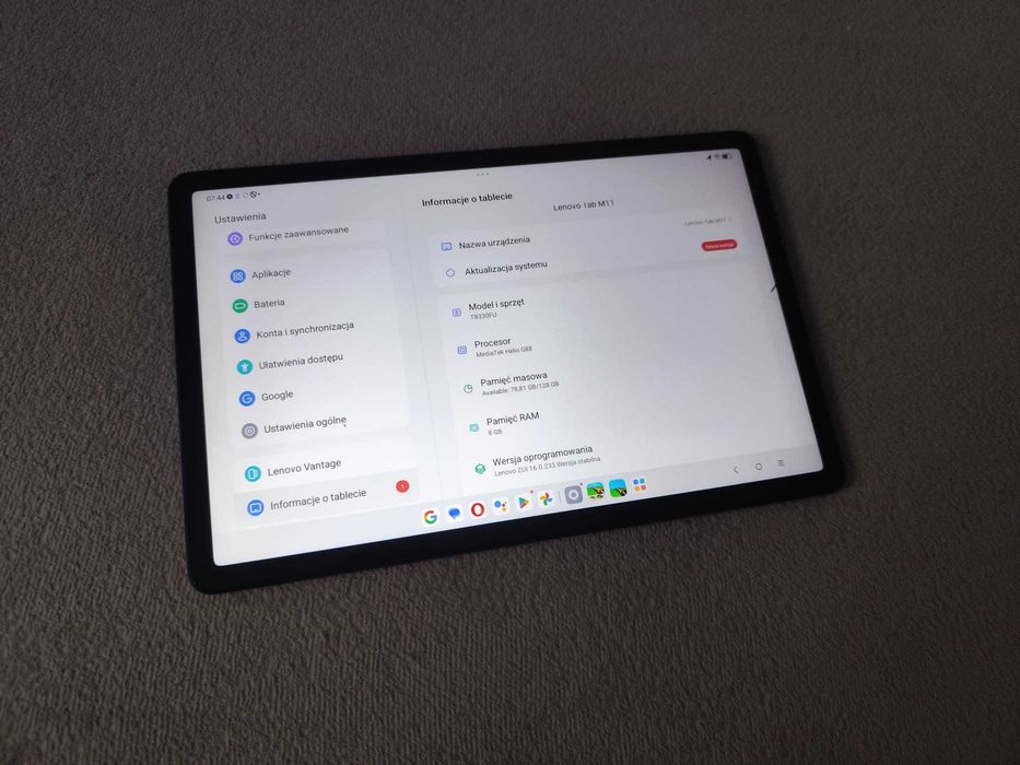NOWY Lenovo Tab M11 TB330FU 8/128 iGO Sygic Yanosik - NAVI BIAŁCZAK