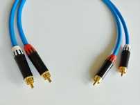 Melodika SBC1230 Sky Blue 2x RCA 0.5m Interkonekt