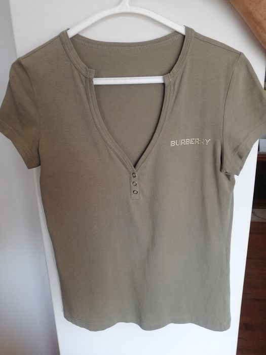Tshirt verde Burberry