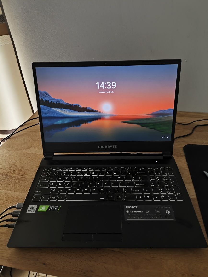 Laptop Gigabyte G5 i5-10500H/16GB/960/W10 RTX3060p 144Hz