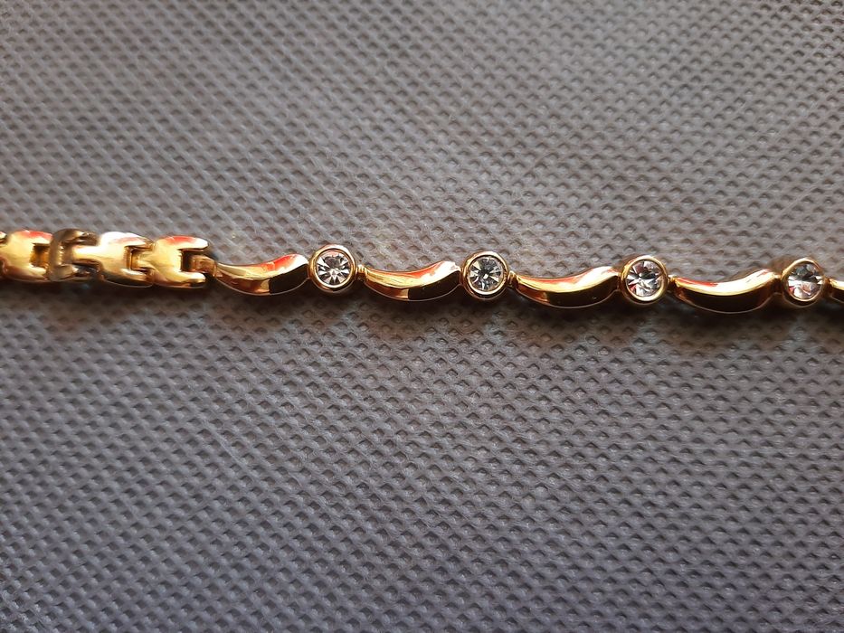 Bransoletka damska imitacja złota