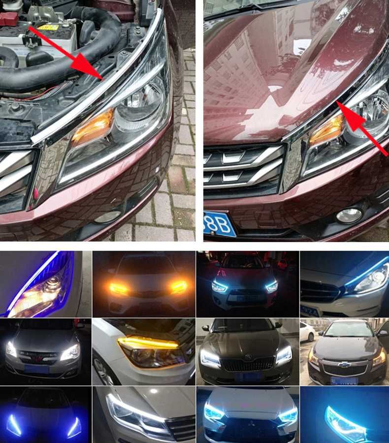 Luzes diurnas para carro ou moto