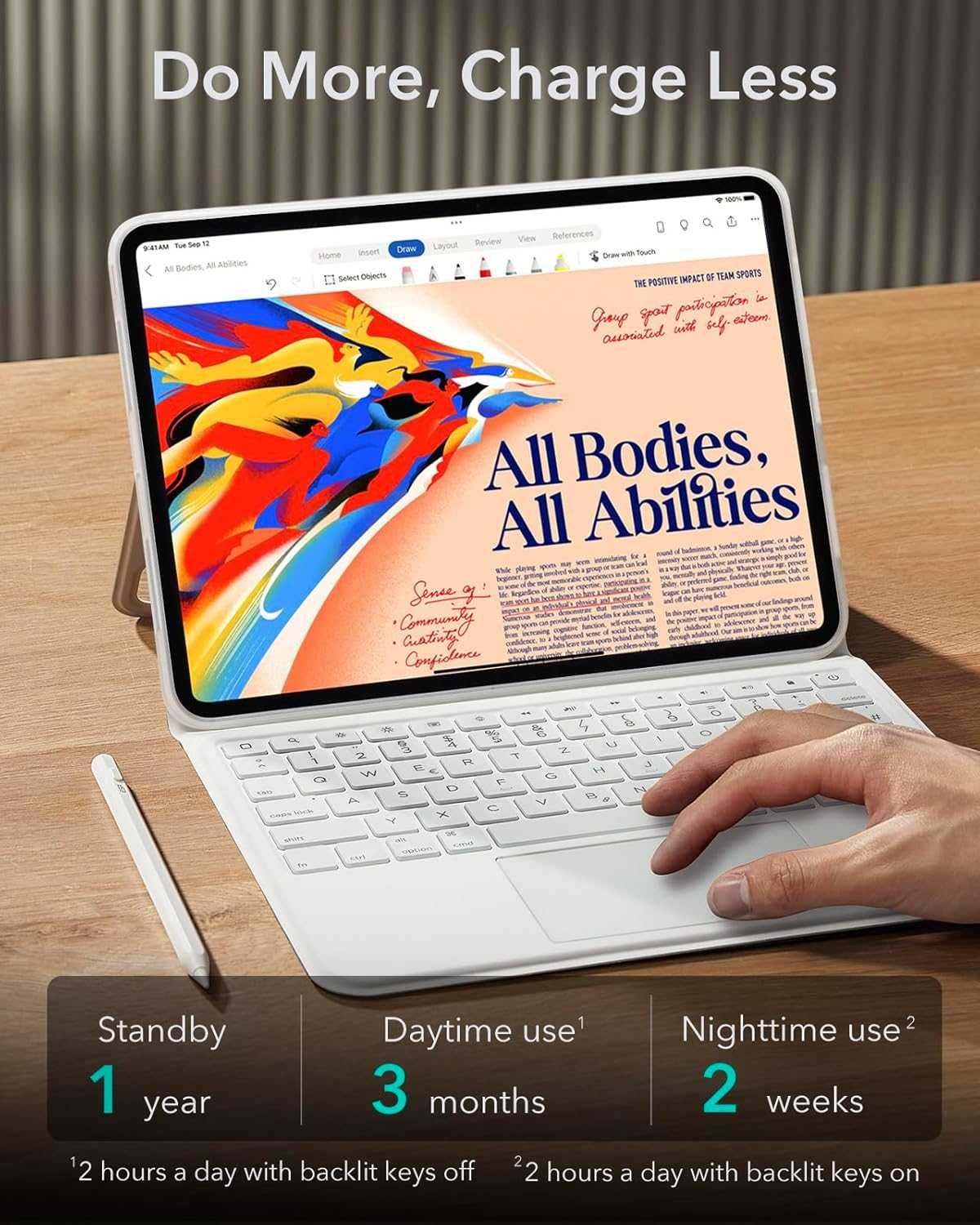 ESR Etui na klawiaturę iPad Pro 11 cali (2024)