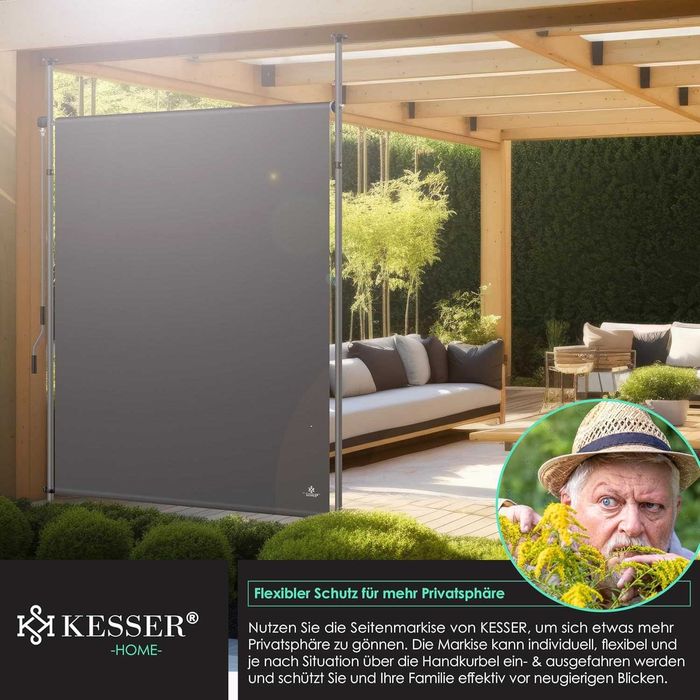 Nowa markiza pionowa/roleta KESSER 150x310 / osłona UV /ochrona !4472!