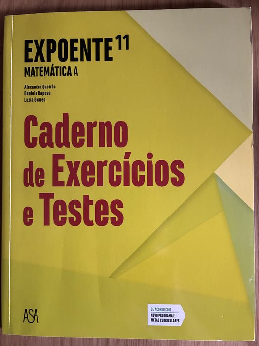 Livro Expoente 11 e 12 Matemática A de Exercícios de Exame novos