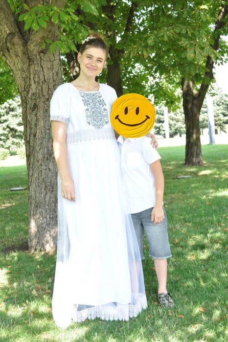 Платье с вышиванкой