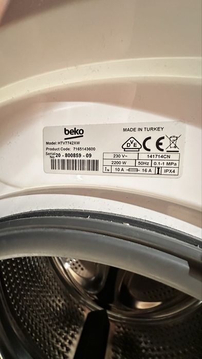 Beko HTV 7742XW Moduł sterujący i cały panel sterowania.