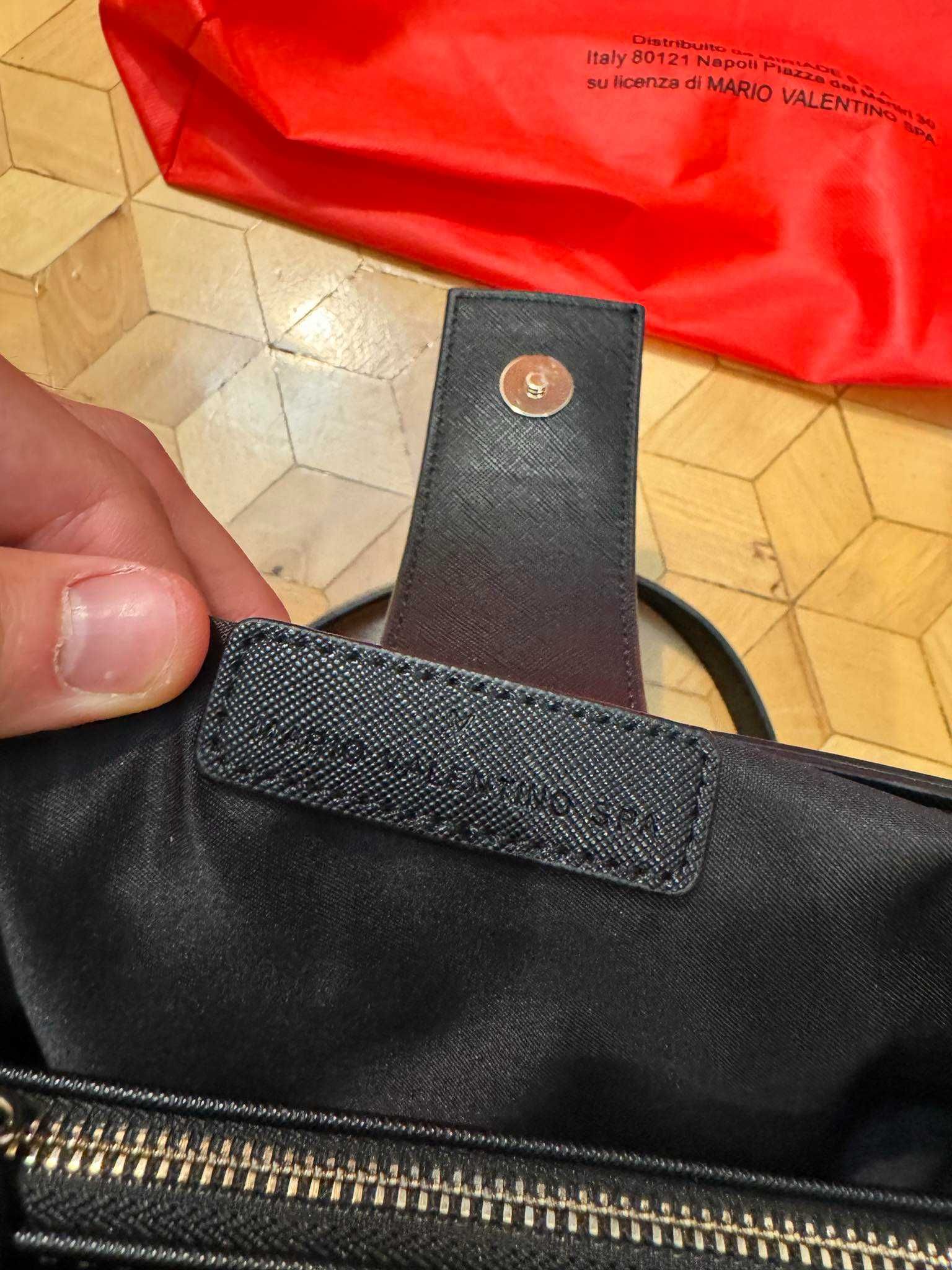 torebka Mario Valentino czarna złota + dustbag