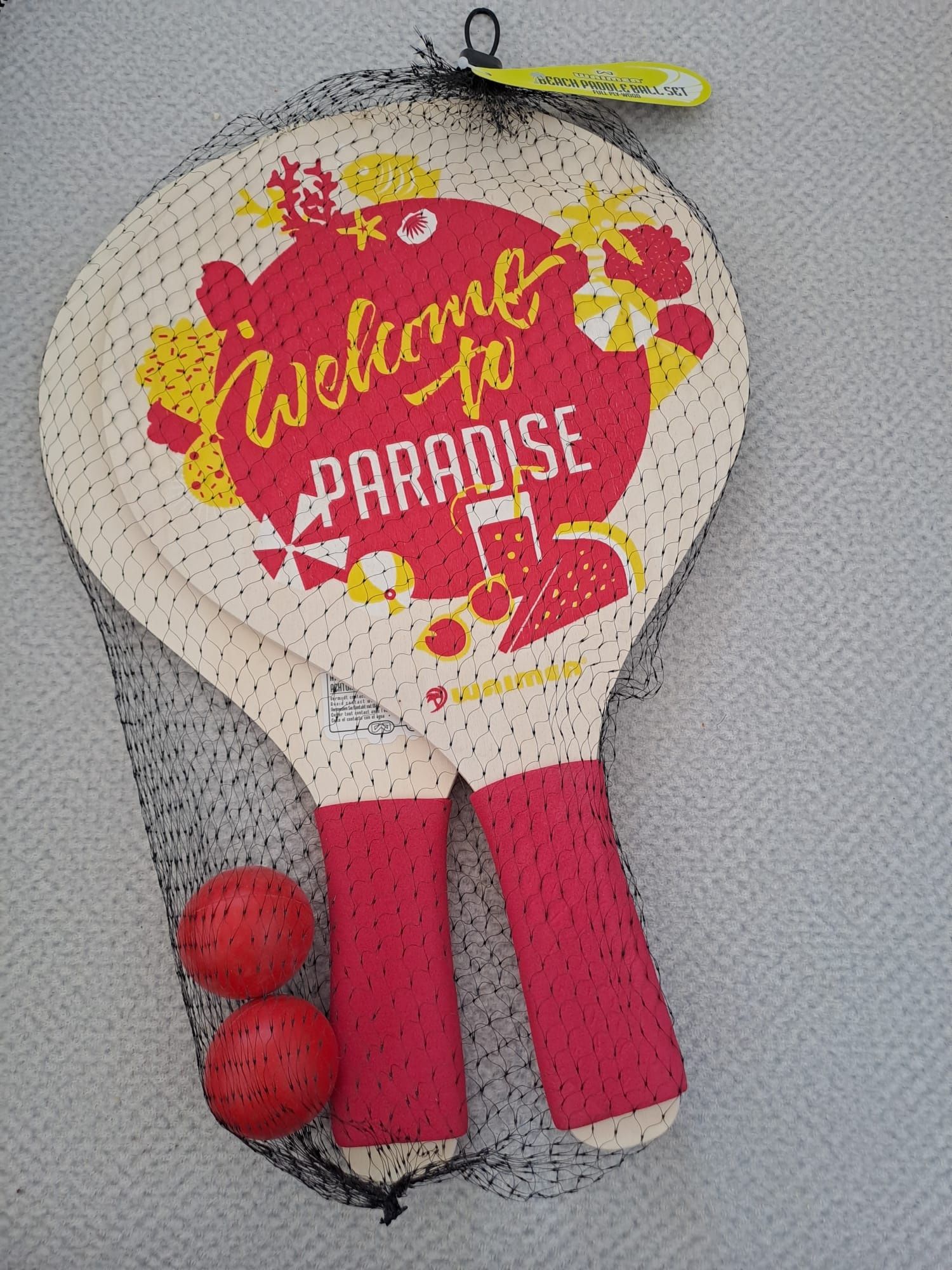 Waimea Drewniane Paletki z piłką Beach Paddleball Set